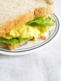 Close-up of meal served in plate