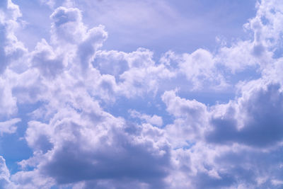 Low angle view of clouds in sky