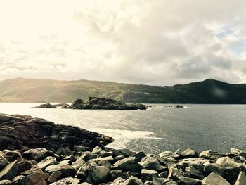 Scenic view of sea against sky