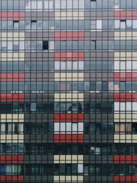 Full frame shot of glass building