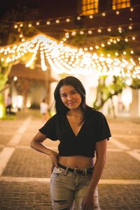 Portrait of a smiling young woman