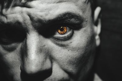 Close-up portrait of man