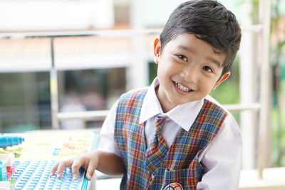 Portrait of smiling boy