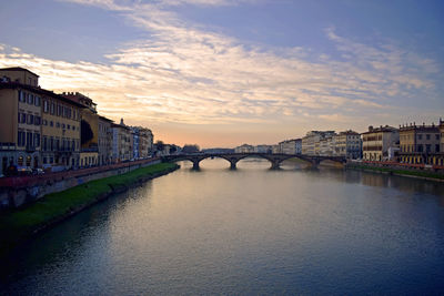 Canal passing through city