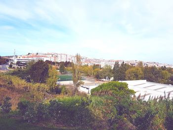 View of cityscape against sky