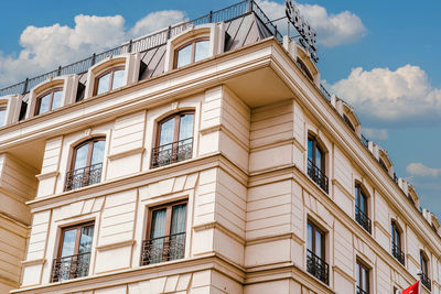 Low angle view of building against sky