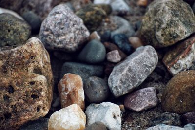 Full frame shot of pebbles