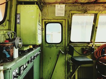 Interior of train