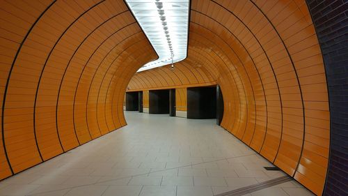 Empty corridor of building