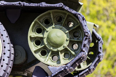 Close-up of vintage car