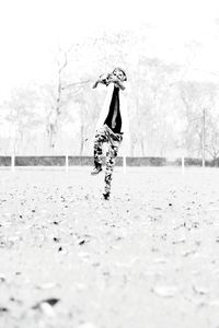 Woman walking in park