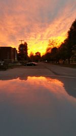 Road at sunset