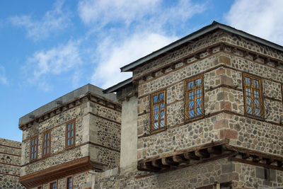 Erzurum stone houses.anatolian architectural building examples, turkey