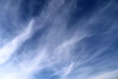 Low angle view of vapor trail in sky