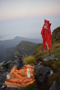 Scenic view of mountain against sky