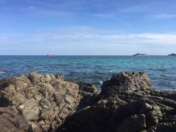 Scenic view of sea against sky