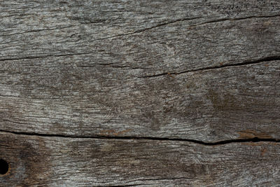 Surface level of wooden planks