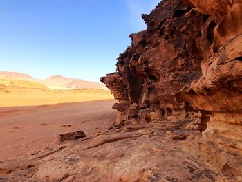 Rock formations in desert