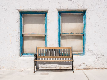 Closed window of old building