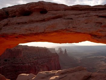 Scenic view of rock formations