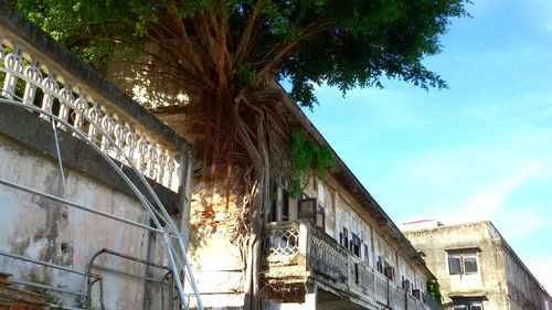 Low angle view of building against sky