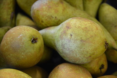 Full frame shot of pears