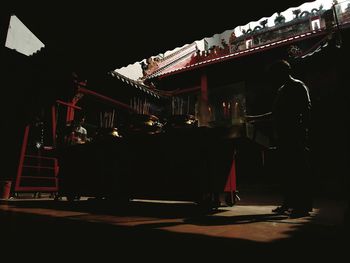 People at night