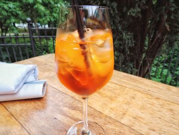 Close-up of drink on table