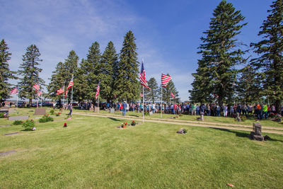 Group of people in park