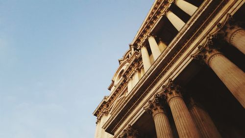 Low angle view of building against sky