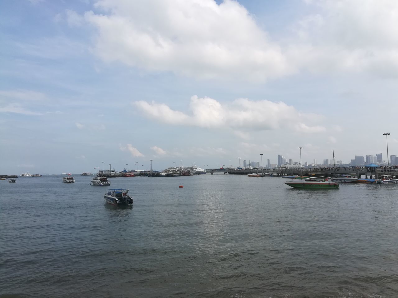 HARBOR AGAINST SKY