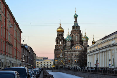 View of cathedral against clear sky