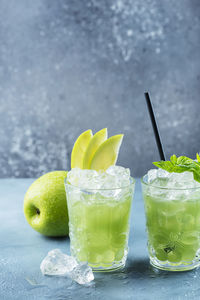 Close-up of drink on table