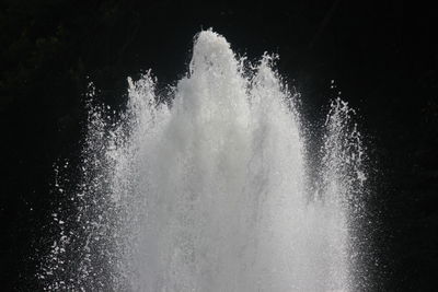 Water splashing in sea