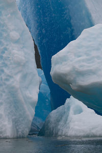 Scenic view of sea during winter