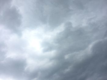 Low angle view of clouds in sky