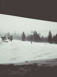 Snow covered landscape