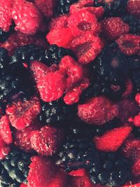 Full frame shot of strawberries