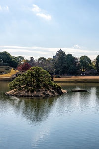 Scenic view of river against sky