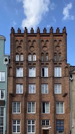 Low angle view of building against sky