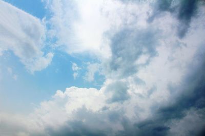 Low angle view of clouds in sky