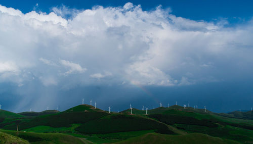 Panoramic view of landscape against sky