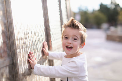 Portrait of smiling boy