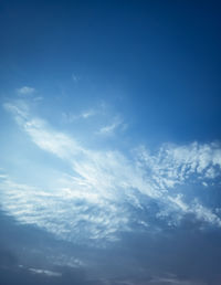 Low angle view of clouds in sky