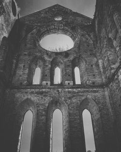 Low angle view of historical building