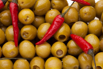 Full frame shot of fruits for sale