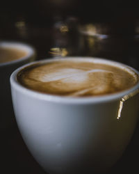 Close-up of coffee on table