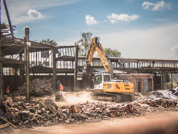 View of construction site against sky