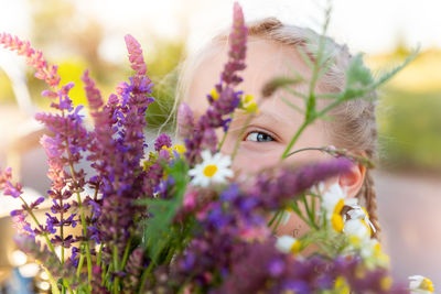 Close-up of purple flowering plant