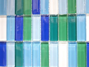 Full frame shot of multi colored glass